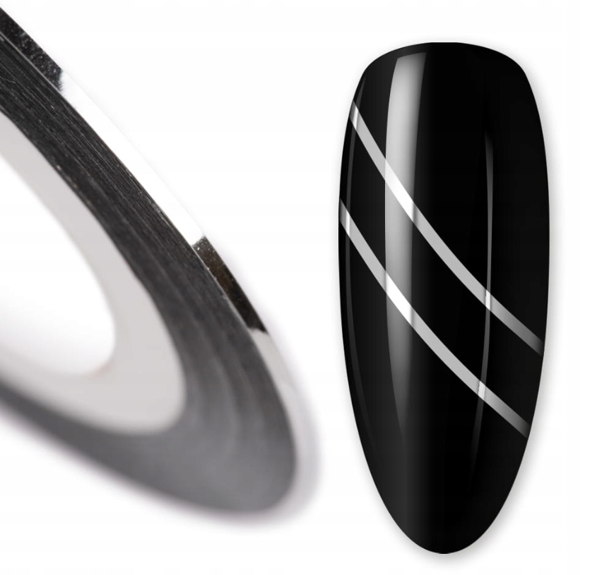 

Taśma Do Paznokci Paski Striping Tape Srebrna