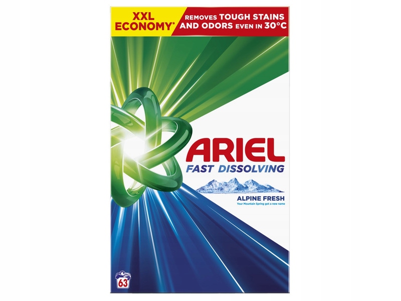 Proszek do prania Ariel Fast Dissolving Alpine Fresh Color 3.46 kg