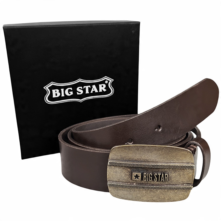 

Pasek Big Star męski brązowy skórzany II675064 105