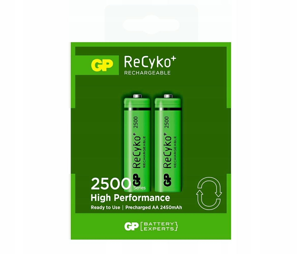 2x Akumulator GP Recyko 2500mAh AA R6 1,2V NIMH