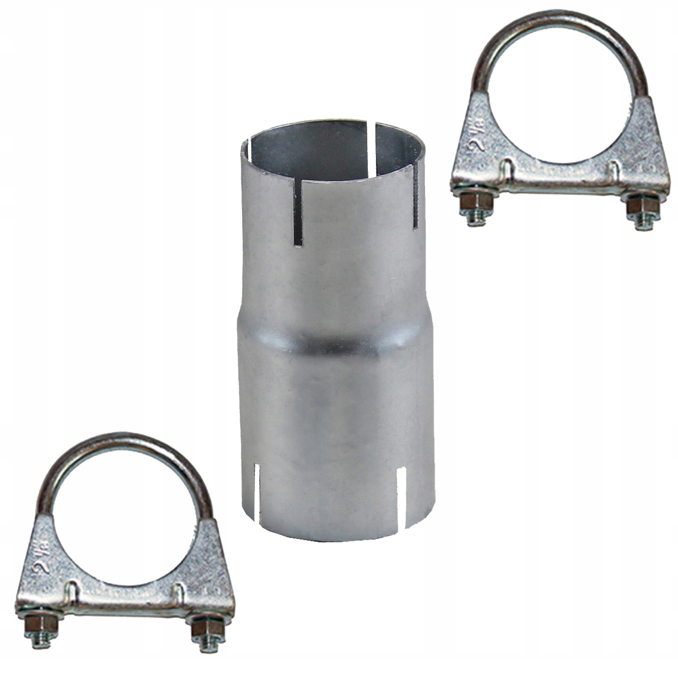 Tłumik redukcja łącznik,wsuwka rur 40/50 + obejmy