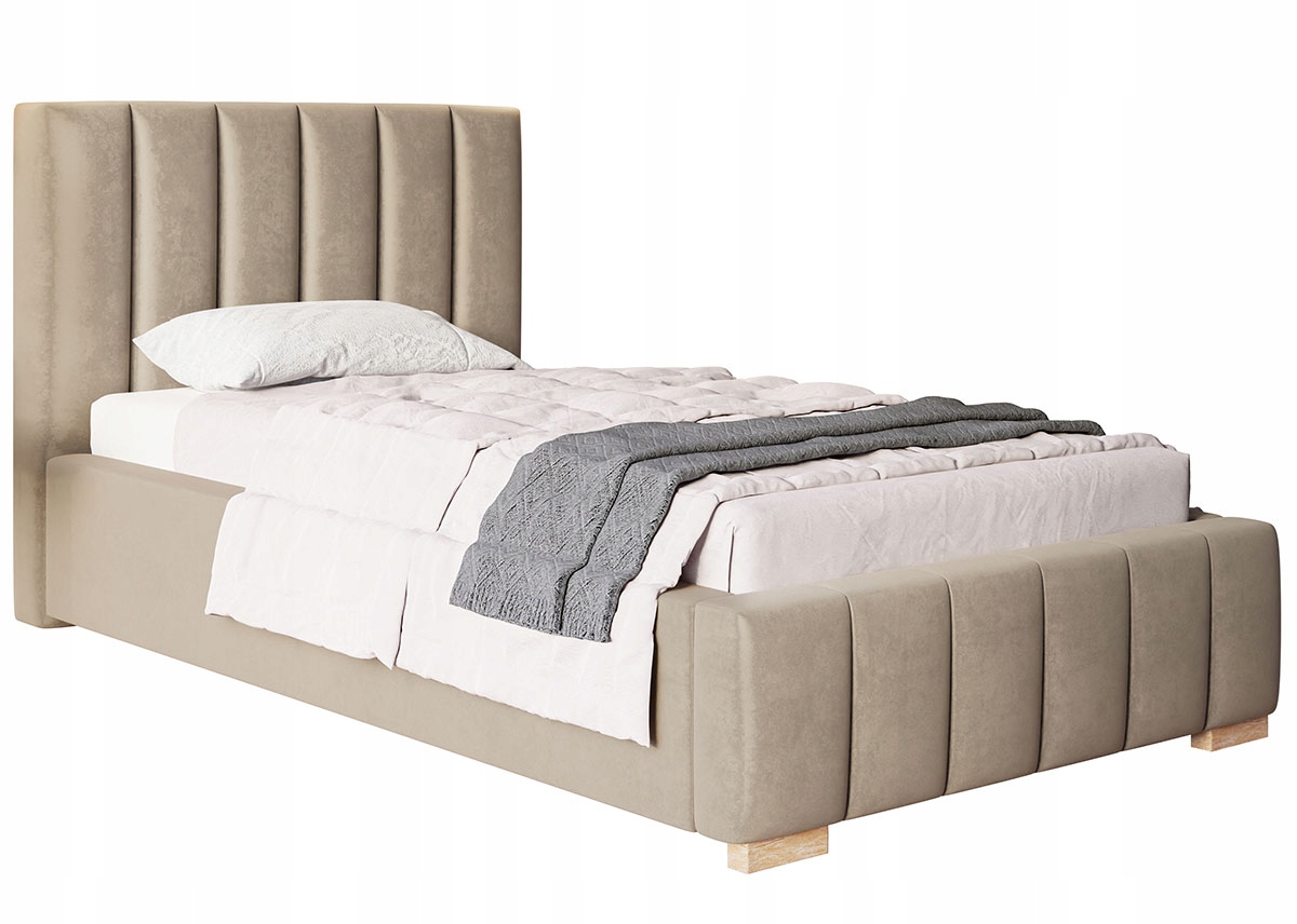 Łóżko tapicerowane LUX1 90x200 Stelaż + pojemnik