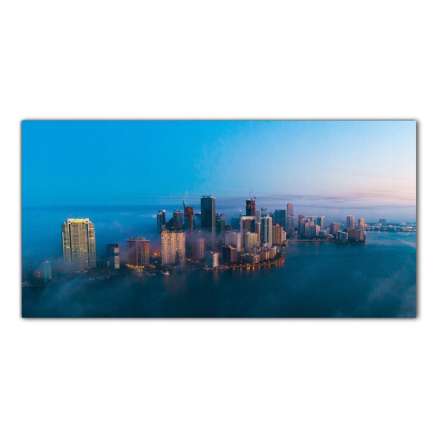 

Hartowany Obraz Szklany Miami Miasto Niebo 120x60