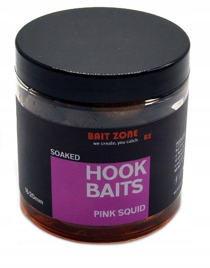 Kulki przynętowe haczykowe Hook Baits Pink Squid BAIT-ZONE16-20mm 250ml