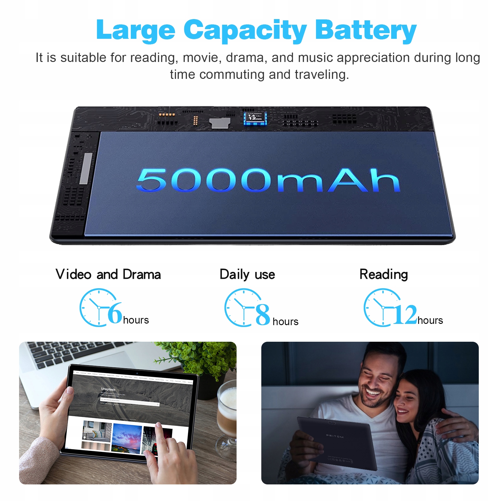 PRITOM 10" Tablet, Android 10 WiFi 32GB Stan opakowania oryginalne