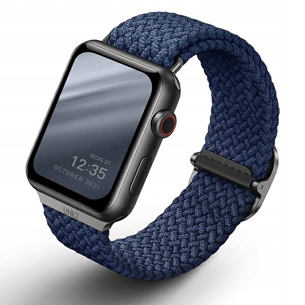Uniq Aspen Pleciony Pasek do Apple Watch 45/44/42 mm Niebieski