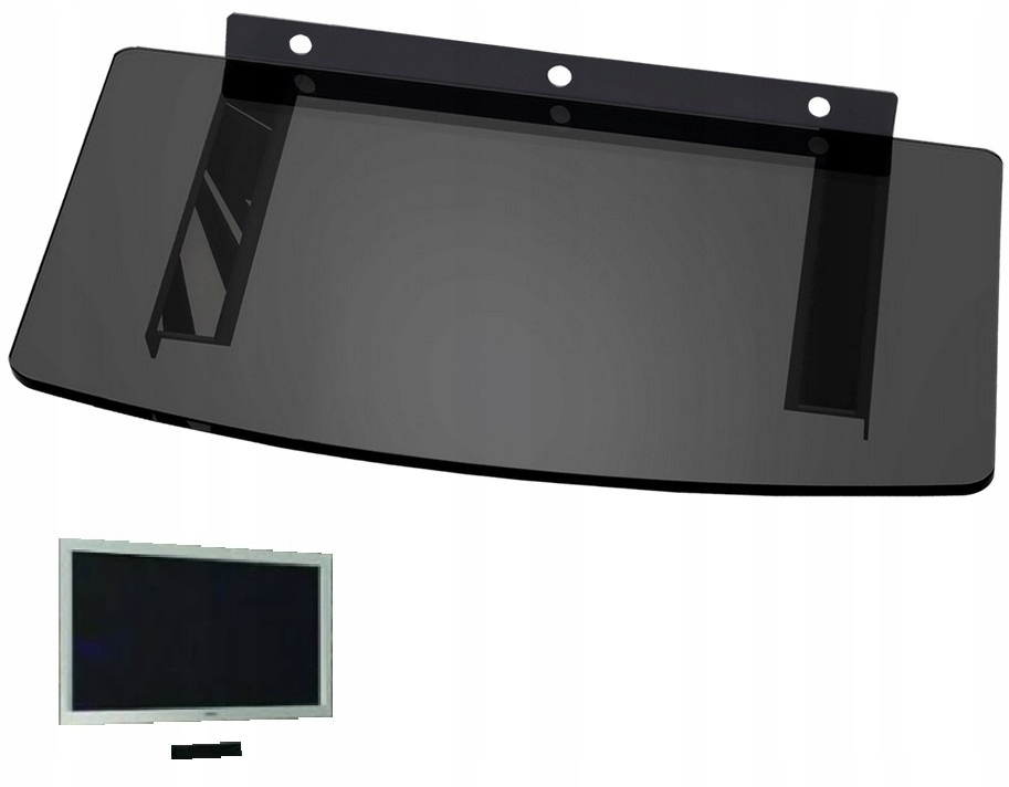 

Półka Szklana Uchwyt pod Dekoder DVD Blu-ray 10kg