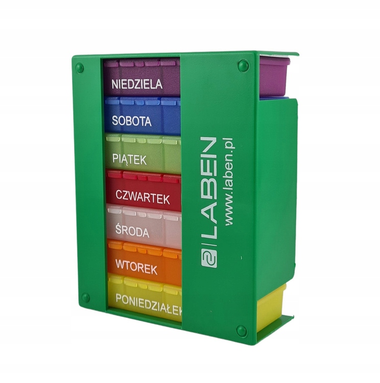 

Kasetka do leków tygodniowa 4-komorowa