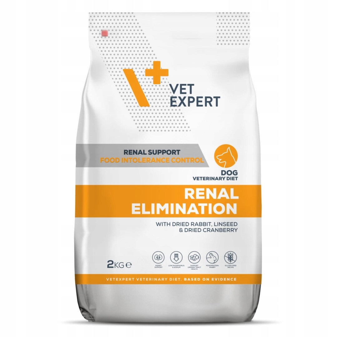 Vet Expert Renal Elimination Suché Krmivo Pro Psa Králík Kachna 2kg Ledviny
