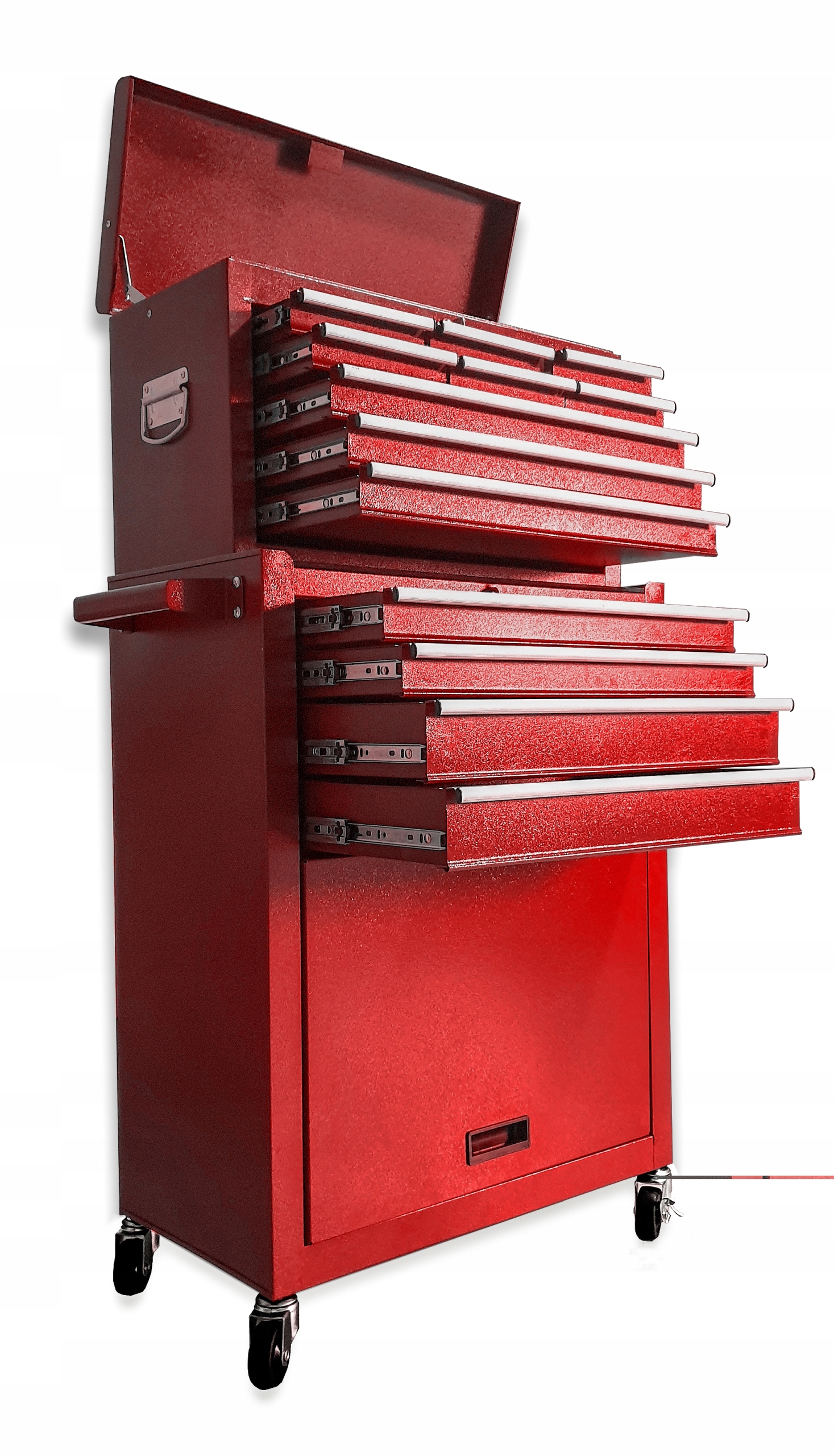 PROFESJONALNY WÓZEK NARZĘDZIOWY SZAFKA WARSZTATOWA 13 szuflad CZERWONY Marka bez marki