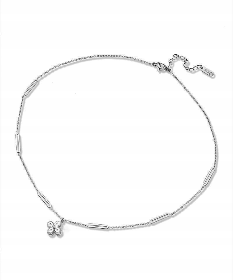 

Naszyjnik stal chirurgiczna kryształkowy kwiatek