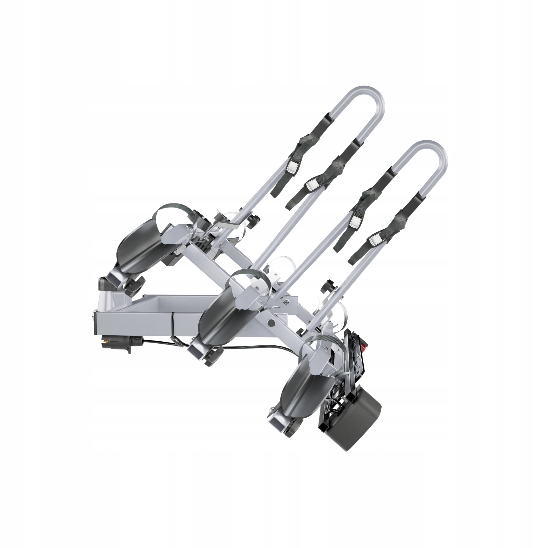 PLATFORMA ROWEROWA BAGAŻNIK NA HAK 3 ROWERY UCHYŁ do 75KG ZAMYKANY Waga produktu 16.8 kg