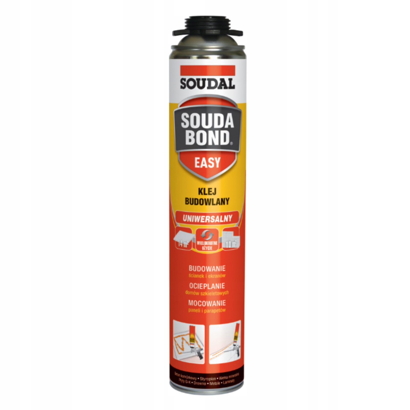 SOUDAL UNIWERSALNY PIANO KLEJ BUDOWLANY PIANA SOUDABOND EASY 750 ML