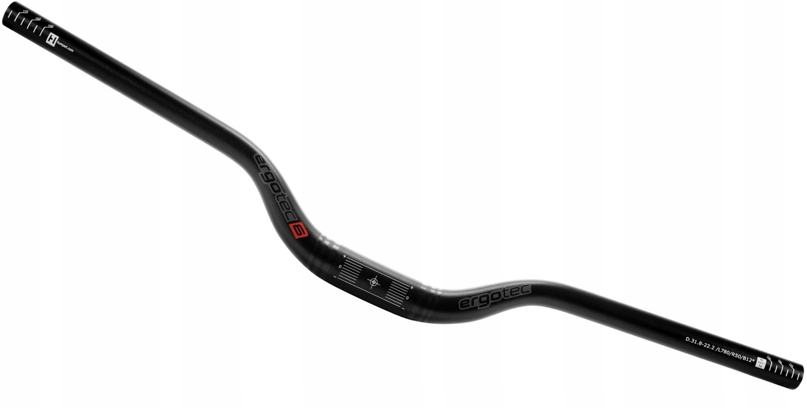Kierownica wygięta Ergotec MTB Riser bar 780 mm 31,8 mm