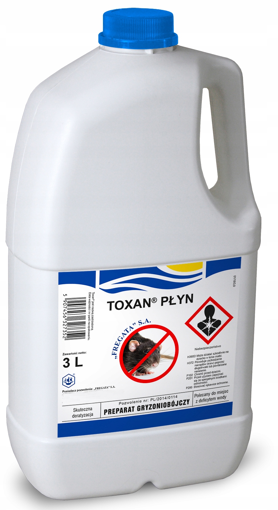 

Toxan Trutka Trucizna Na Myszy Szczury Płyn 3L