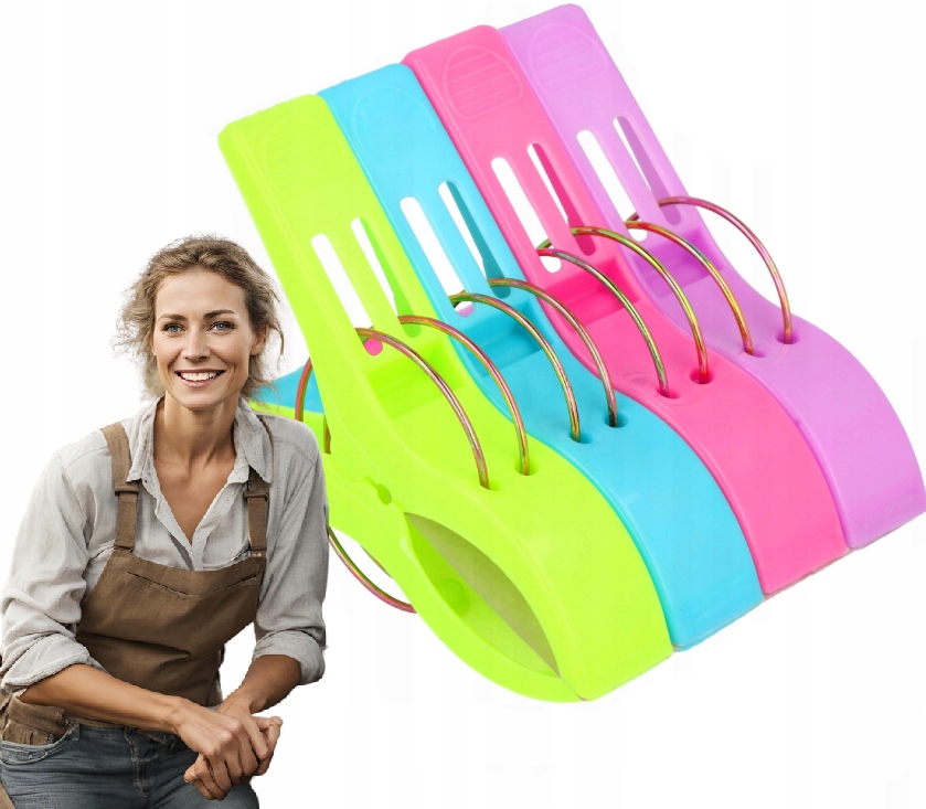 Kolíčky Na Prádlo Sponky Na Prádlo Žabky Barevné Velké 4ks