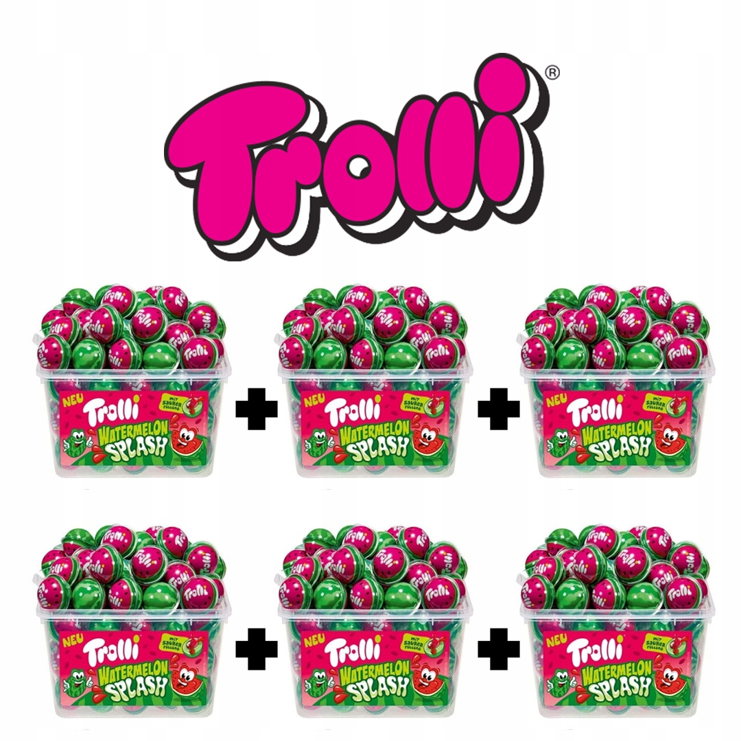 Levně Želé Bonbony Watermelon Splash Trolli 360ks