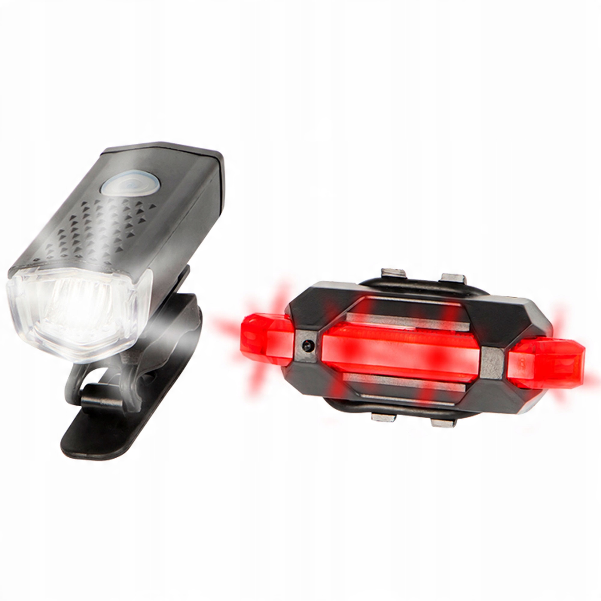 

Zestaw Rowerowy Lampka Przód + Tył Ładowanie Usb