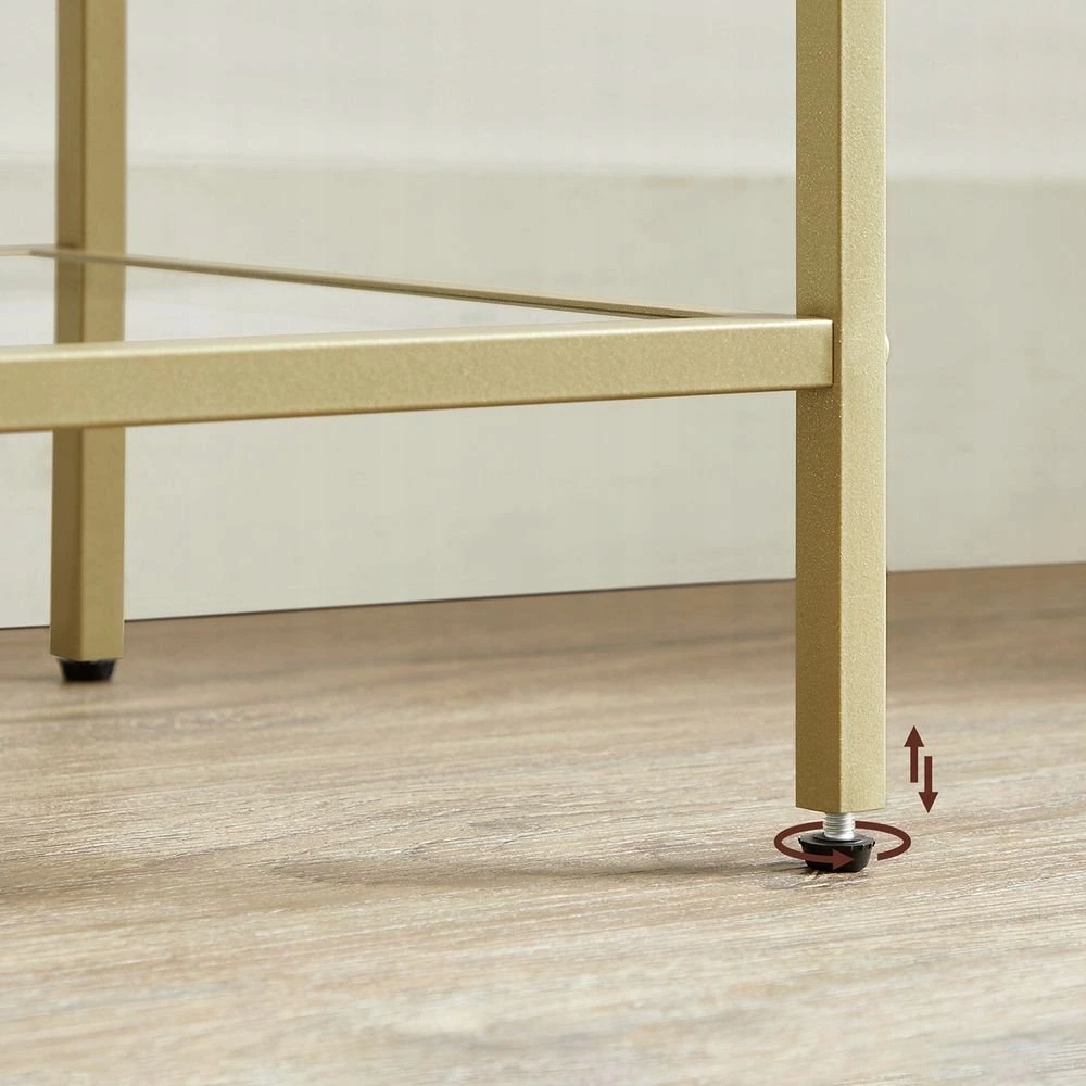 Úložný regál so sklenenými policami Vasagle LGT029A01