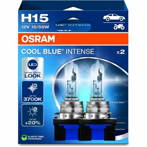 Žárovky Osram H15 12V 55/15W Cool Blue Intense NextGen Kpl. 2 ks
