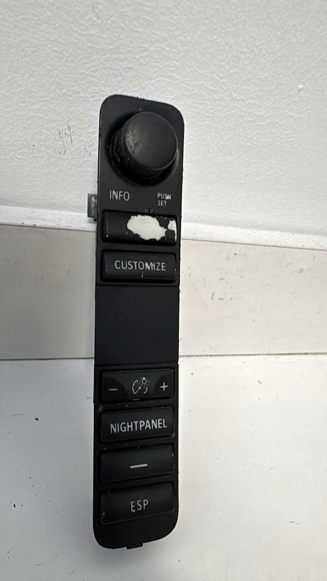 PANEL controls ESP TEMPOMAT SAAB 93 9-3 2002-2007 12792588 NIGHTPANEL
