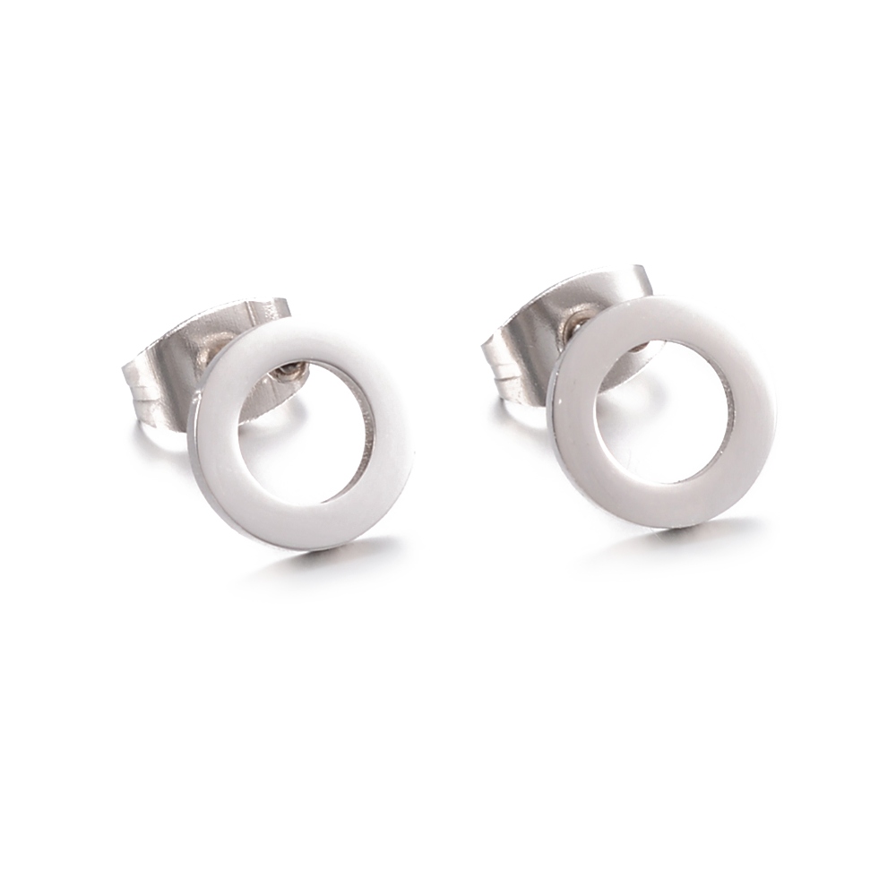 

Kolczyki Srebrne Sztyfty Kółka Stal Nierdzewna 8mm