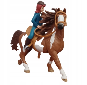 JEŻDZIEC DŻOKEJKA Z SIODŁEM KANTAR DLA KONIA SIODŁO DŻOKEJ KOŃ BIBI I TINA Liczba sztuk 1 szt.