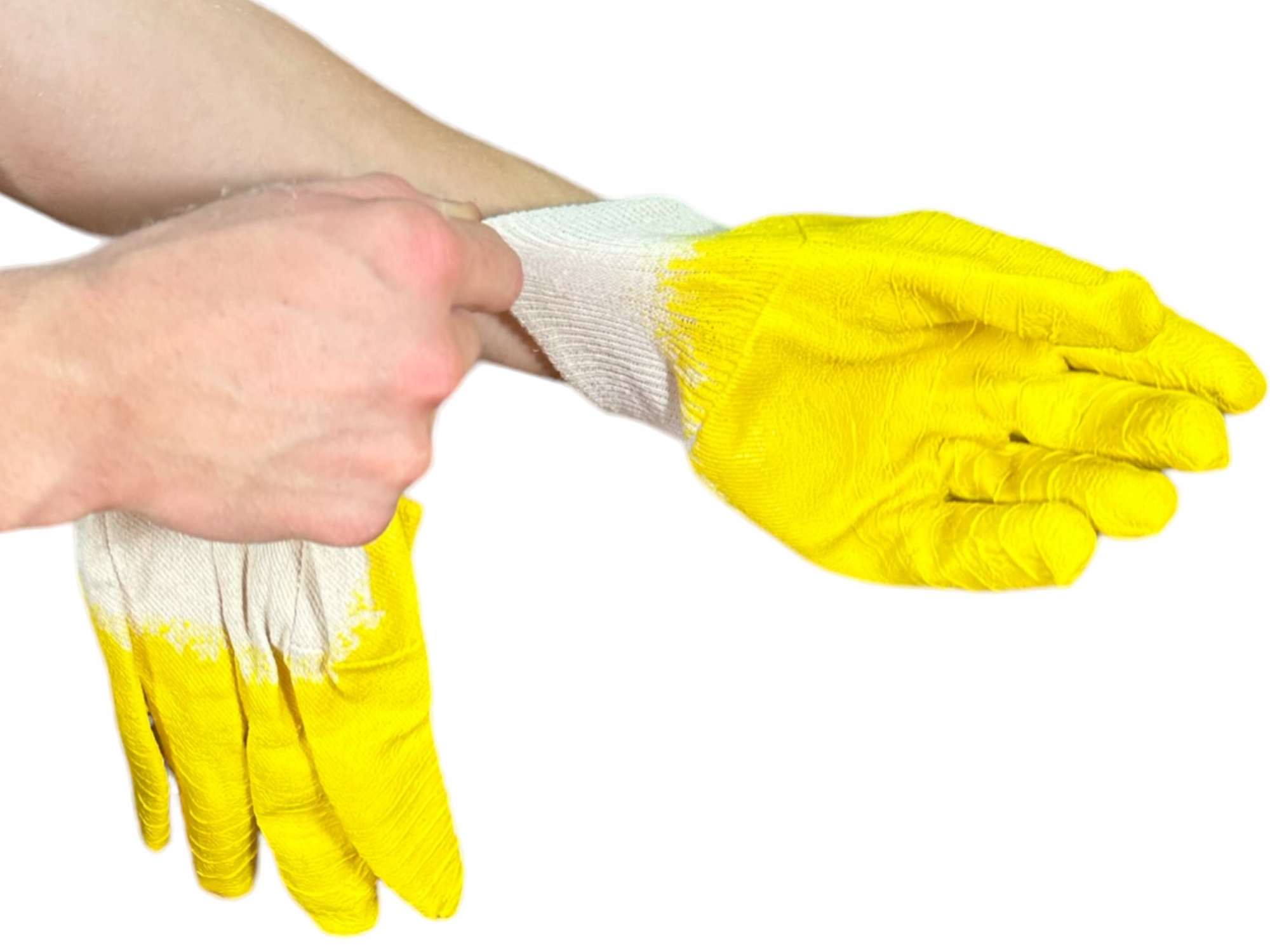 Rękawice robocze żółte PREMIUM r.10/XL 1 para Materiał dominujący lateks