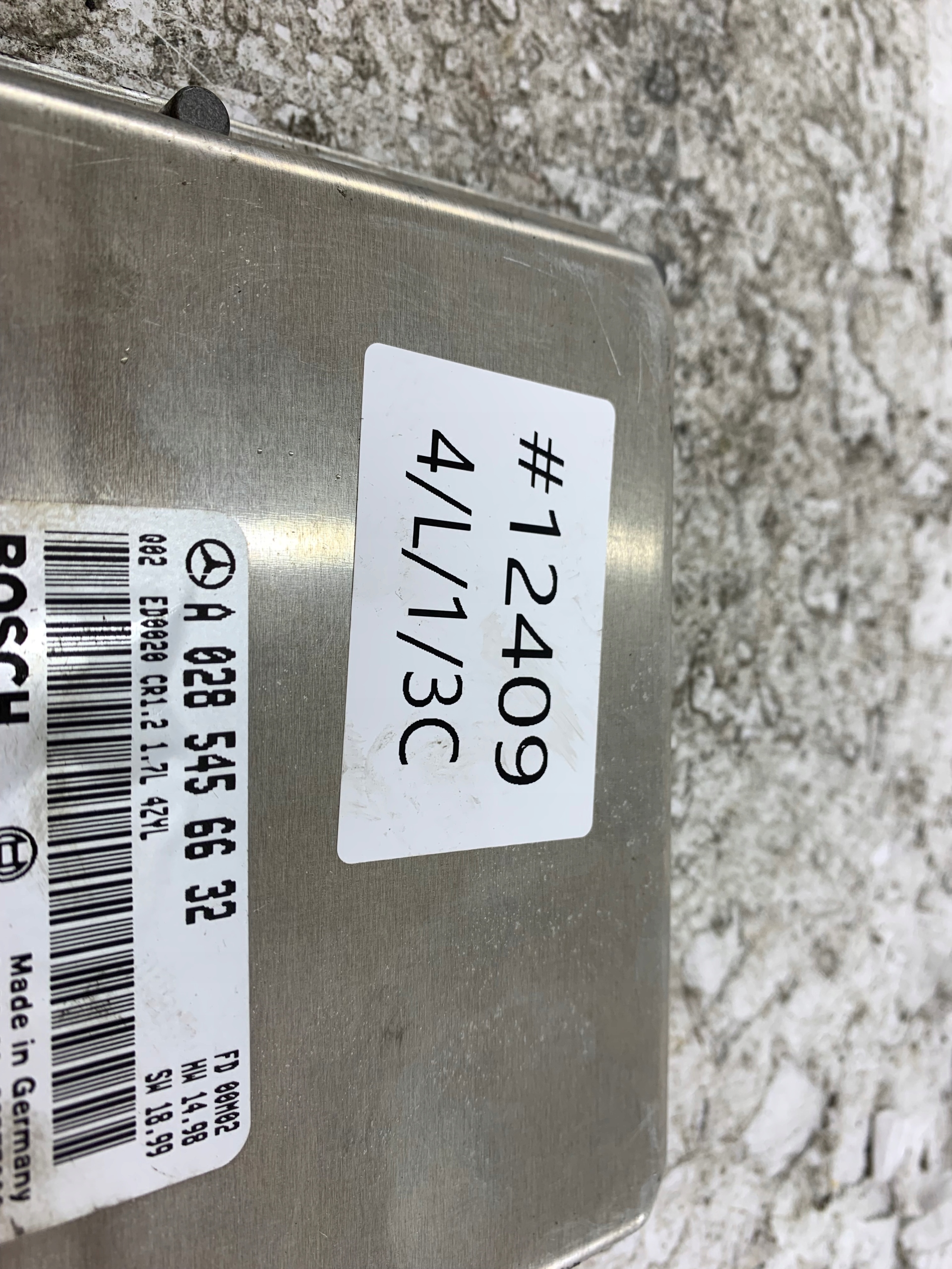 MERCEDES W168 1.7 CDI control unit of the engine A0285456632