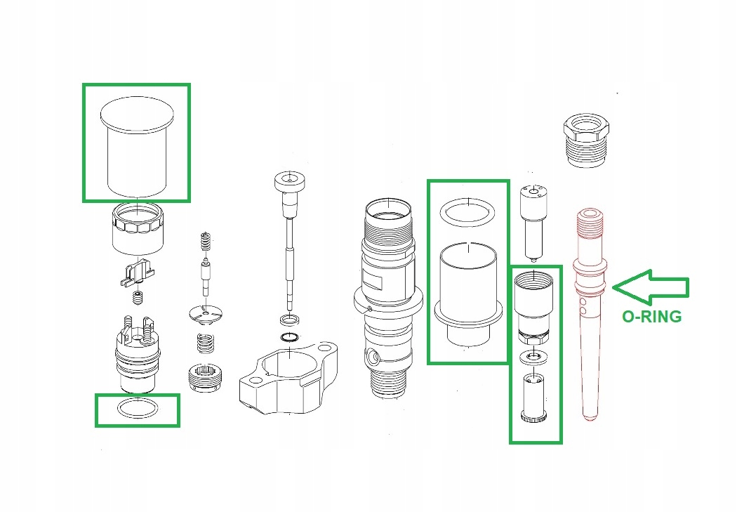 345021068 - New HOLLAND Case Common Rail уплотнения впрыска 6X