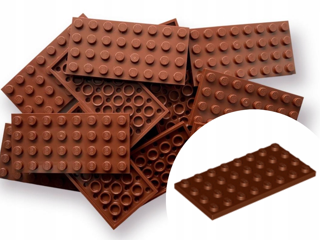 

Lego 3035 Plate Płytka 4X8 Reddish Brown Brąz 5szt