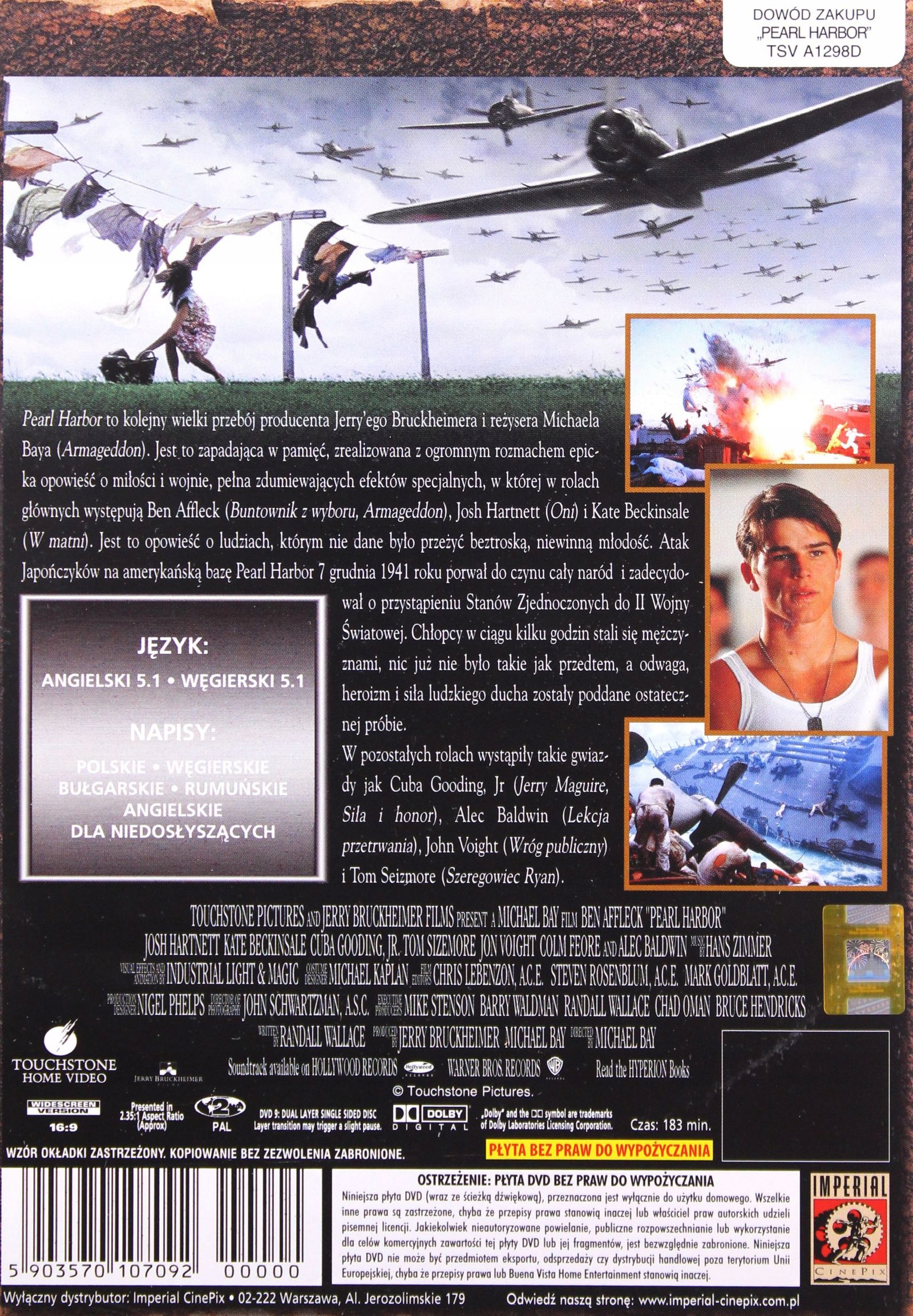 PEARL HARBOR (DVD) 15141251767 - Sklepy, Opinie, Ceny w Allegro