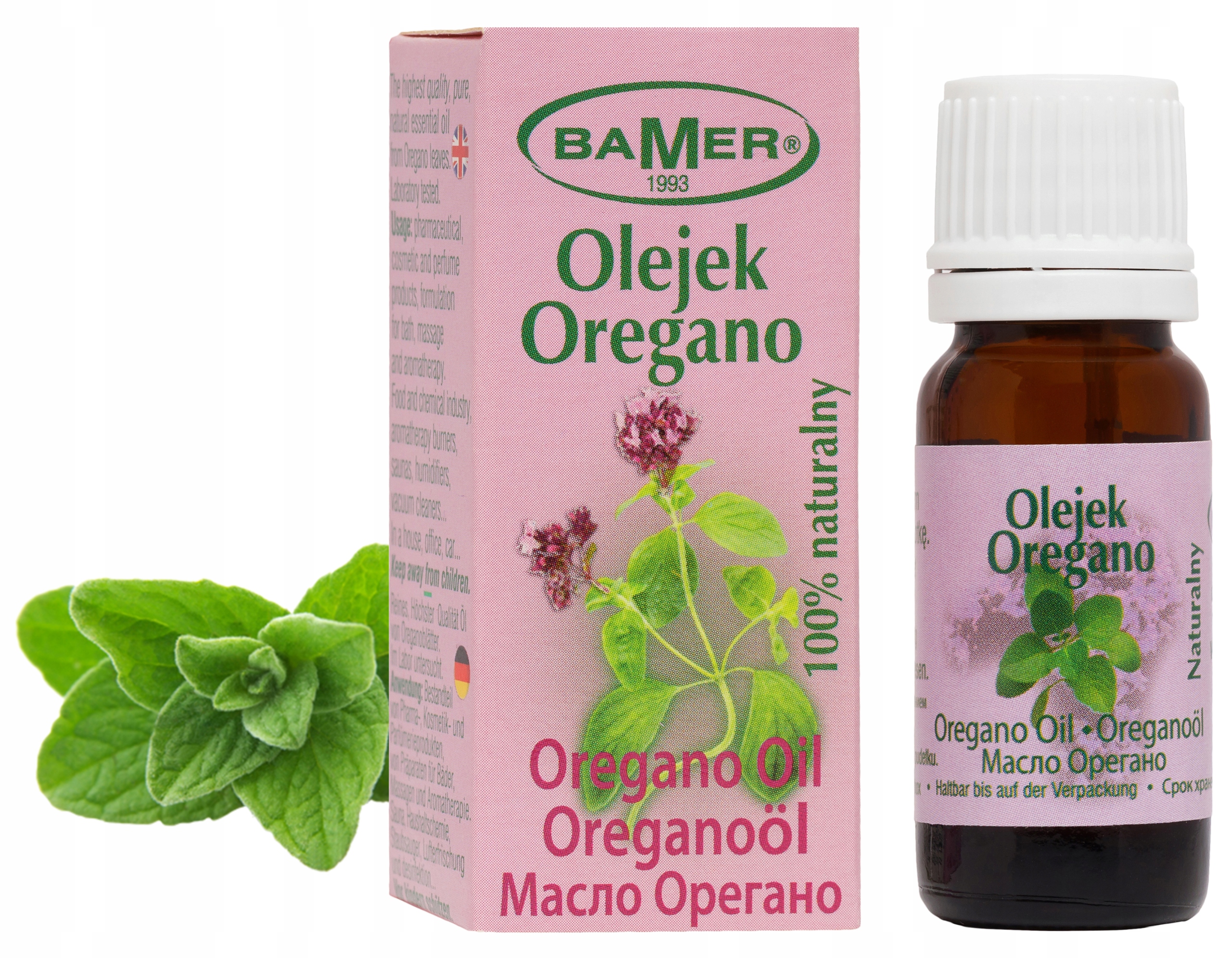 

Oregano Olejek Eteryczny Bamer 100%, Intensywny