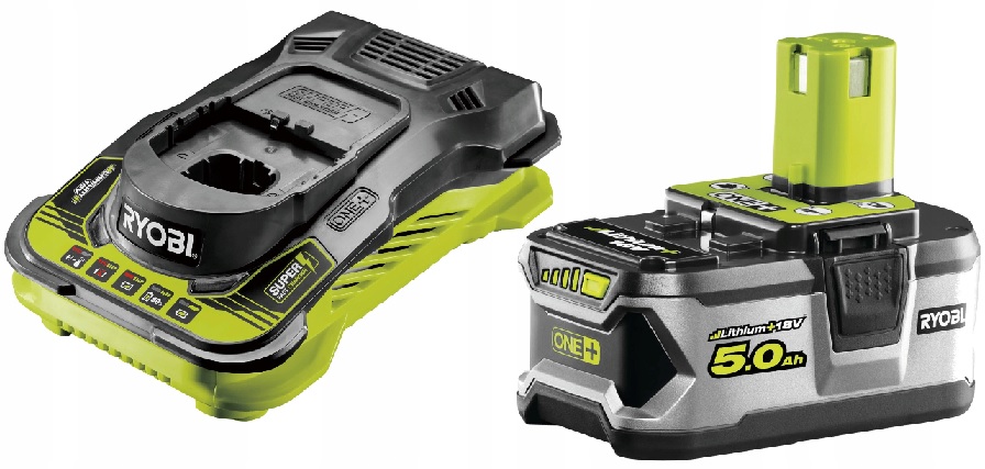 

Ryobi Akumulator 18V 5AH Szybka Ładowarka Zestaw