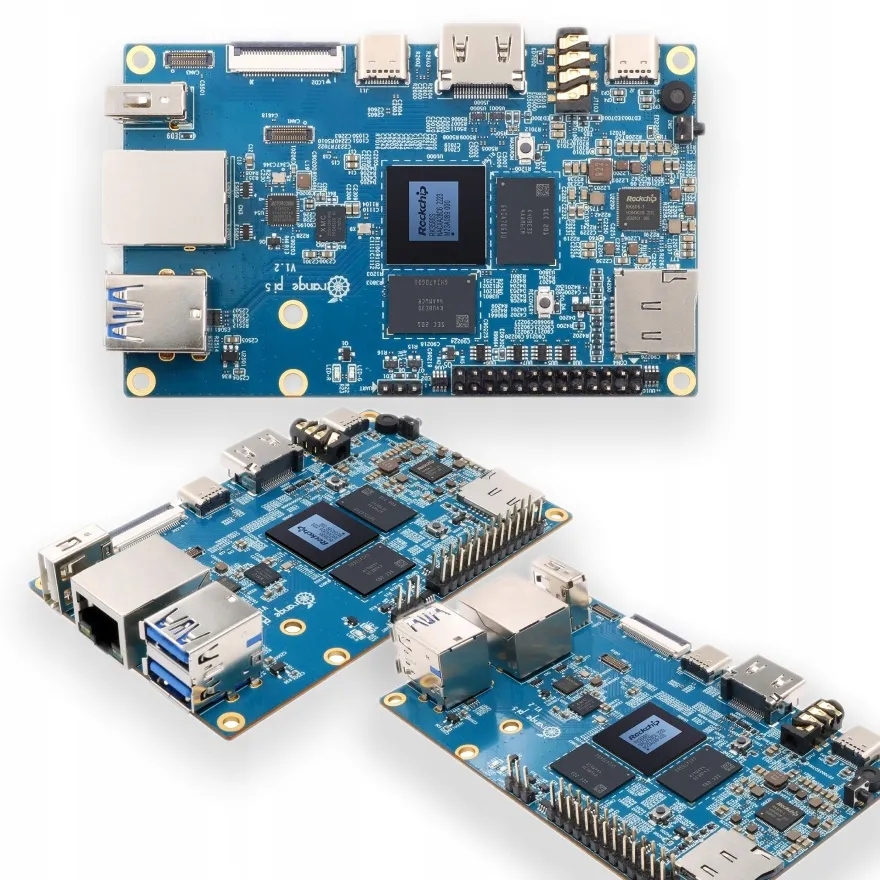 Mikrokomputer Orange Pi 5 4GB DDR4 HDMI 8K RK3588S GiGA ETH NVMe USB