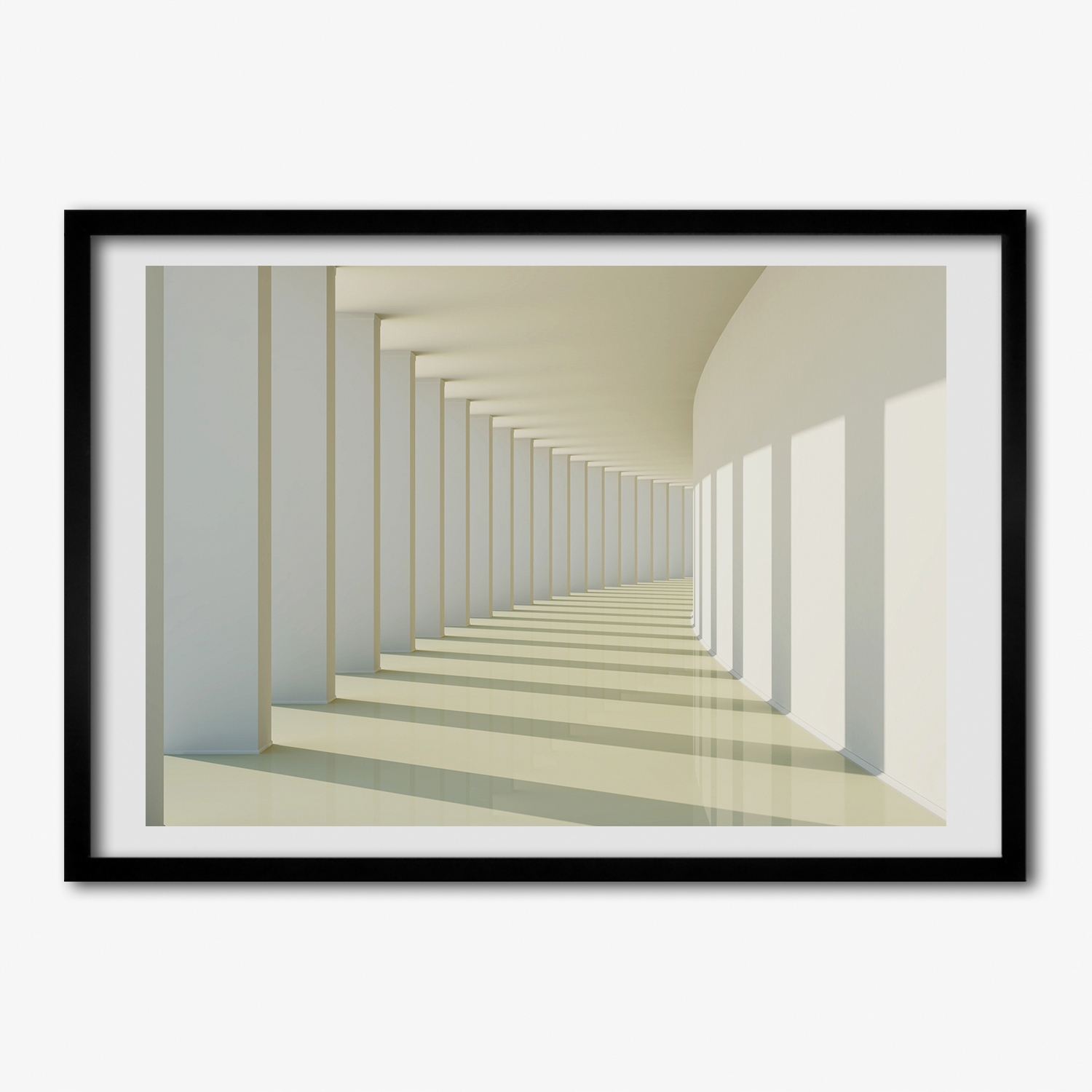 Velký závěsný fotoobraz s Mdf rámečkem Chodba 70x50