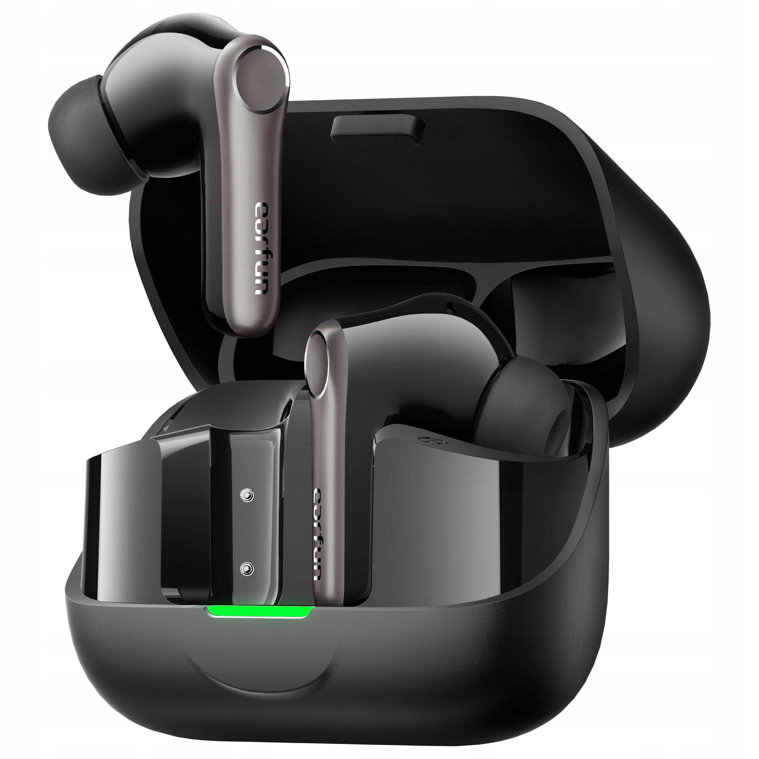 Słuchawki Bezprzewodowe EarFun Air Pro 4+ Tws Bluetooth 6.0 Anc Ldac Czarne