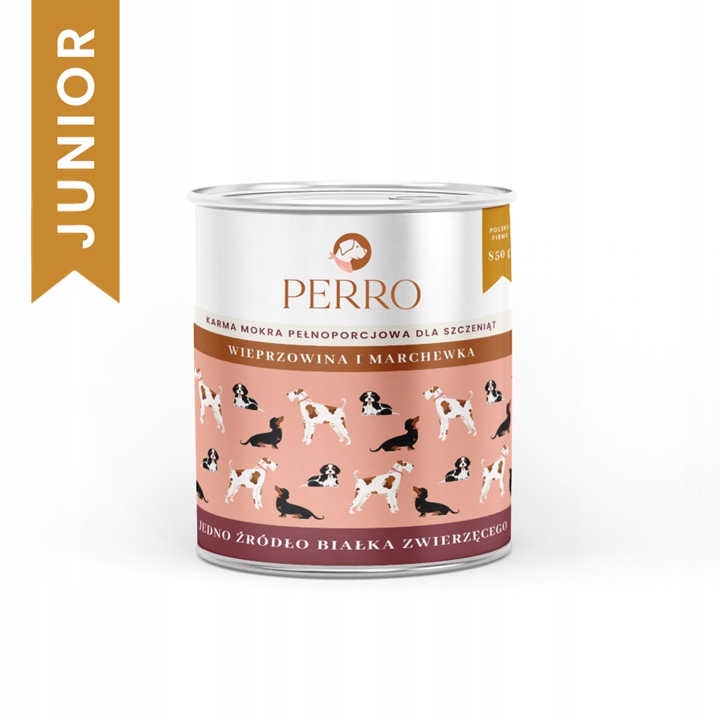 Levně Perro Vepřové s mrkví pro štěňata 6x850 g