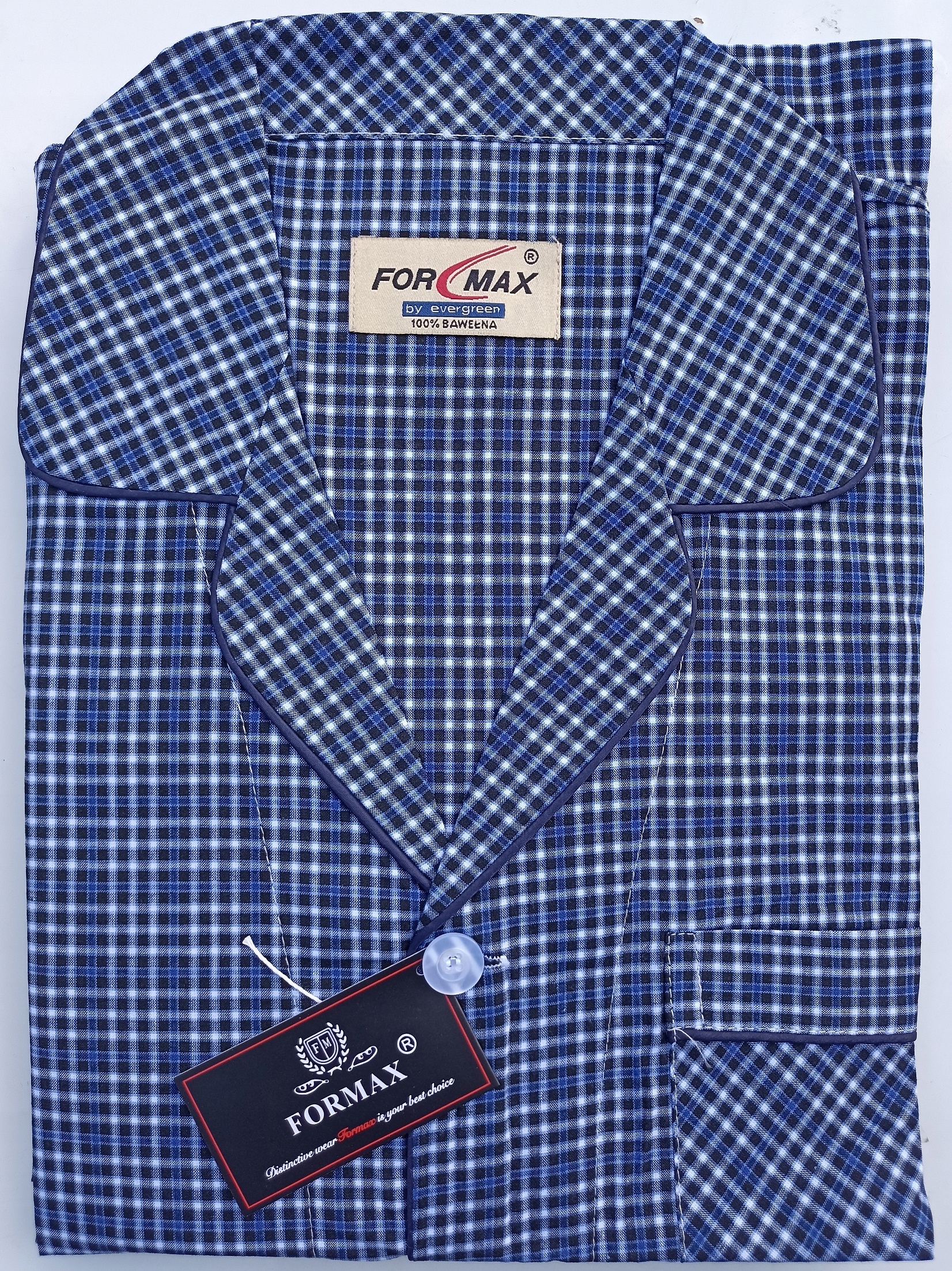 Elegancka Piżama Męska ROZPINANA bawełna r XXL Rozmiar XXL