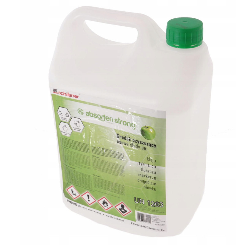 Płyn środek czyszczący do płyt laminatów obrzeży Absorfen 5L zielone jabłko