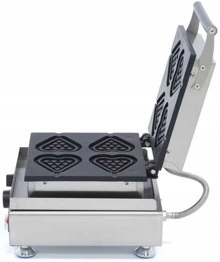Gofrownica do Gofrów Serca na Patyku Lollipop 4 szt 1750W Maxima 09374230