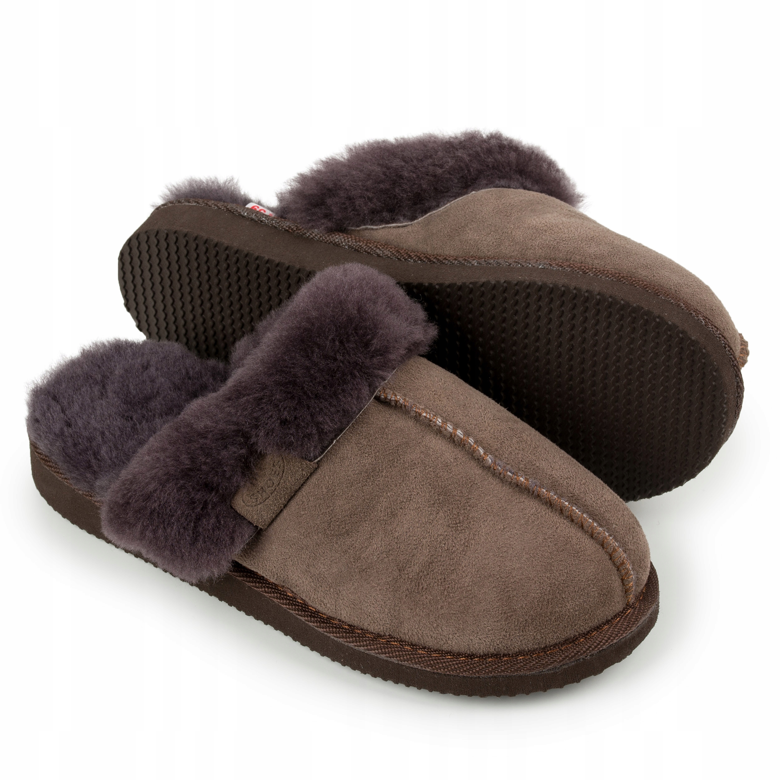 Dámské kožené Pantofle z teplé vlny Ire 39