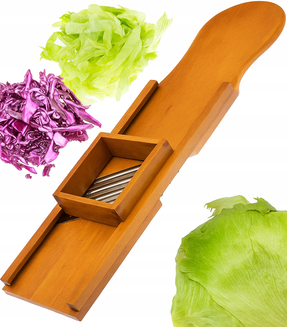 Dřevěný kráječ na zelí 4-nožový s XXL zásuvkou, Olejovaný!