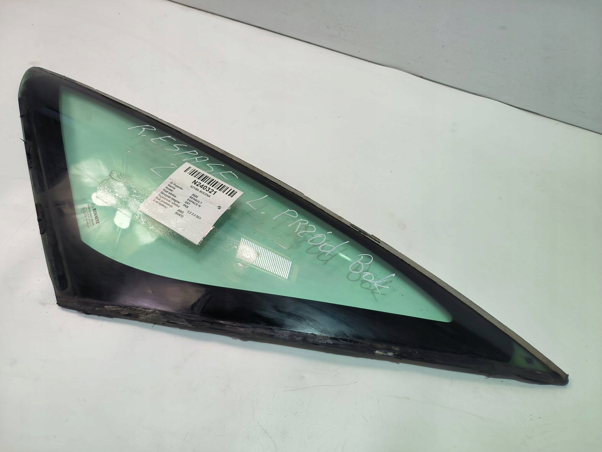 window bodywork left MALA RENAULT ESPACE IV
