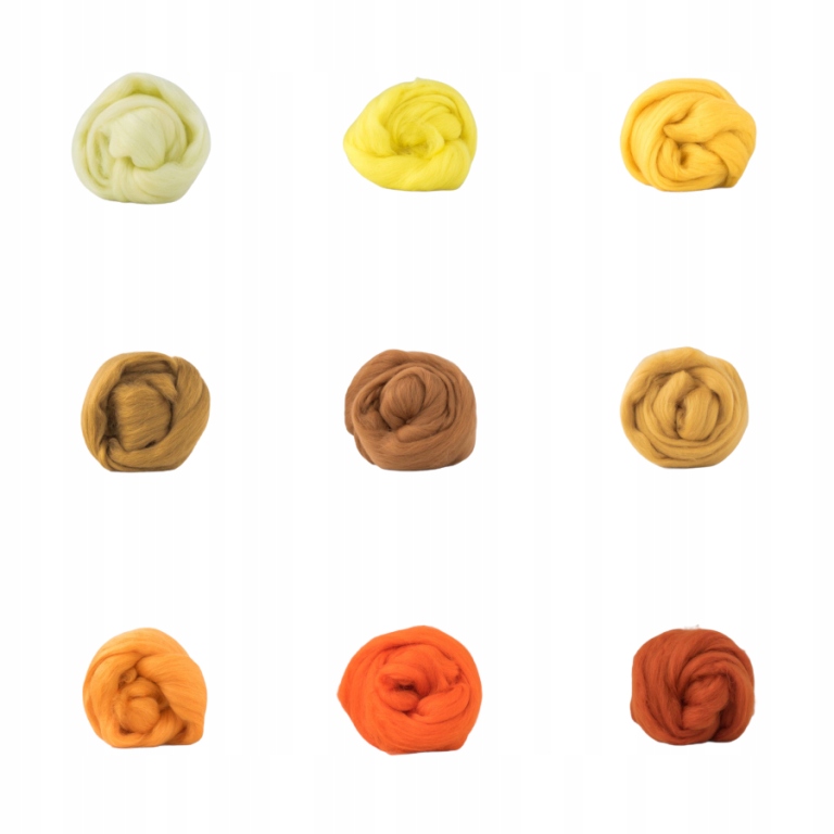 Sada česané vlny 19mic Slunce 9x100g