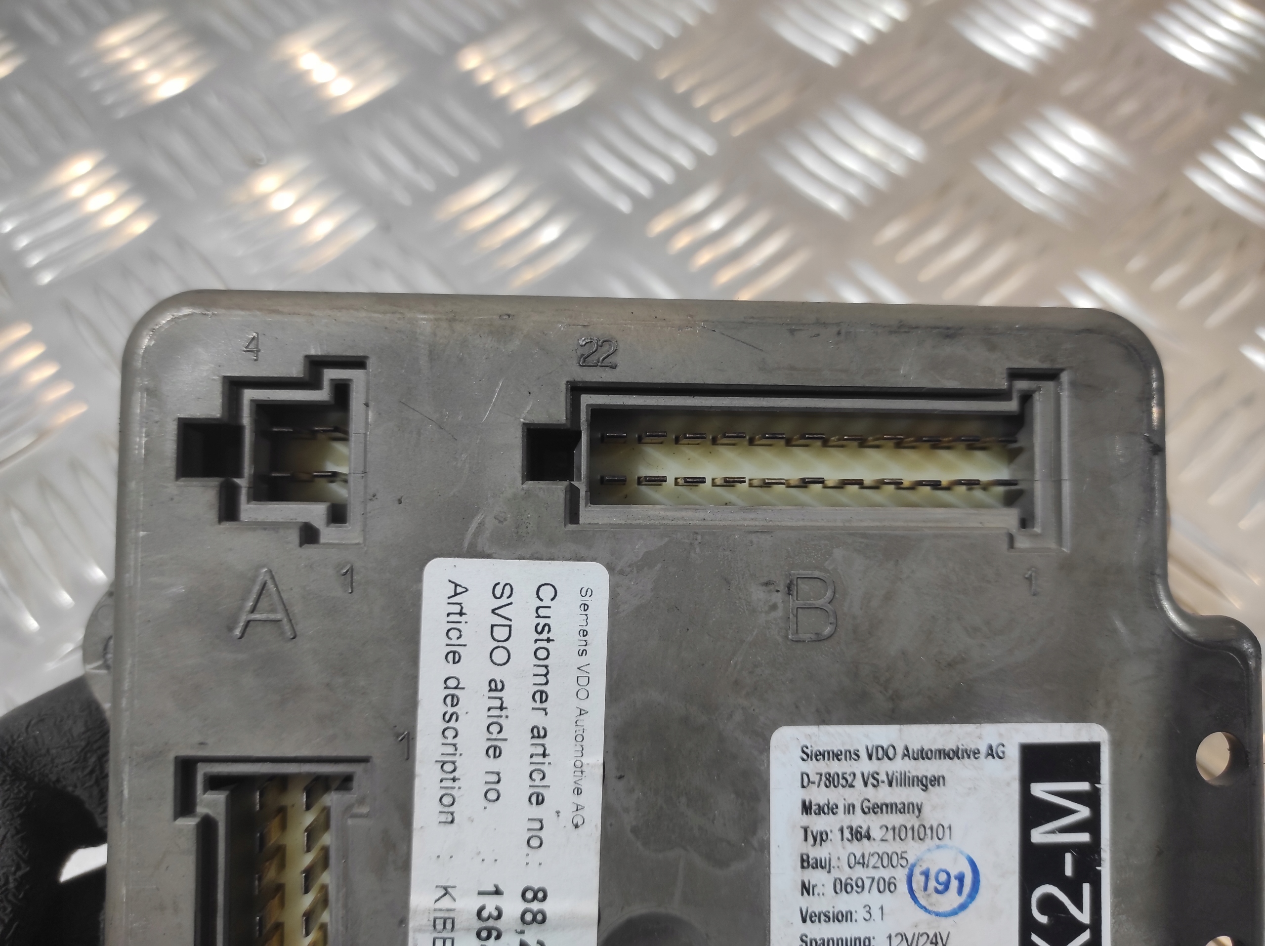 Bedienteil MUX2-M 1364.21010101 SIEMENS VDO D-78052