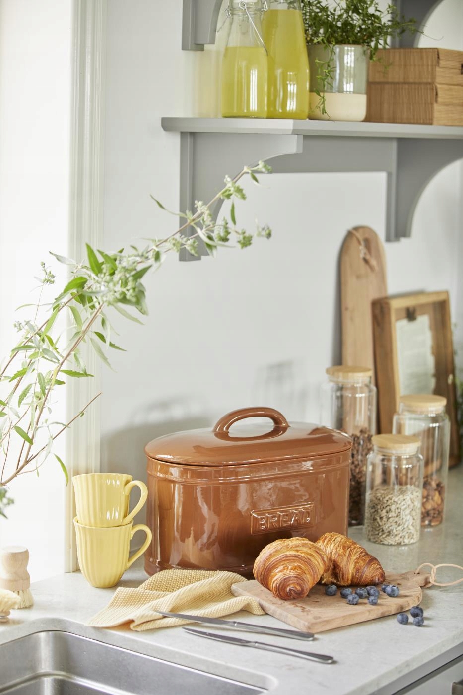 CHLEBAK CERAMICZNY Z POKRYWKĄ IB LAURSEN BRĄZOWY Kod producenta 1982-14