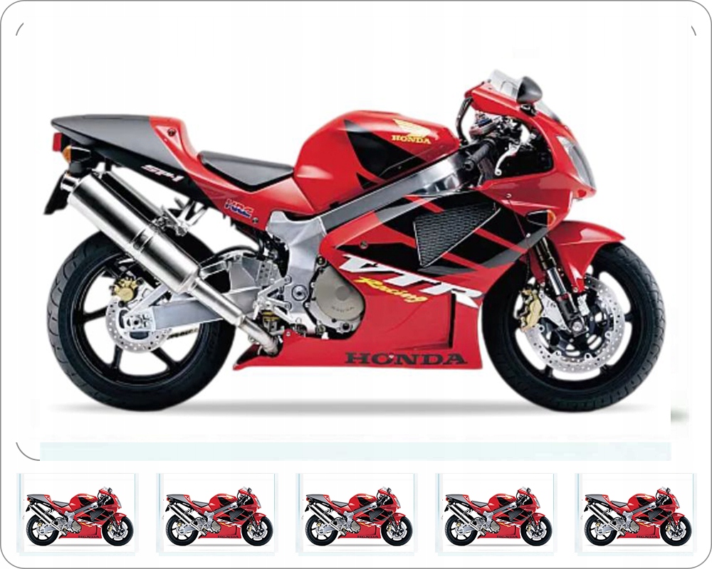 Samolepky Na Motocykl Juula Pro Honda Vtr 1000 SP-1 2000-2001 Červené R258
