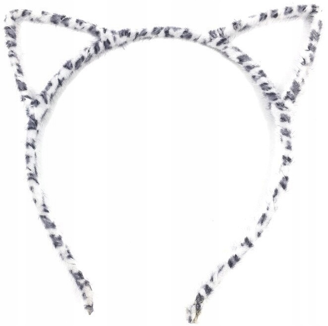 

Uszy Kotka Opaska Do Włosów Czarno-biała Kotek Kot