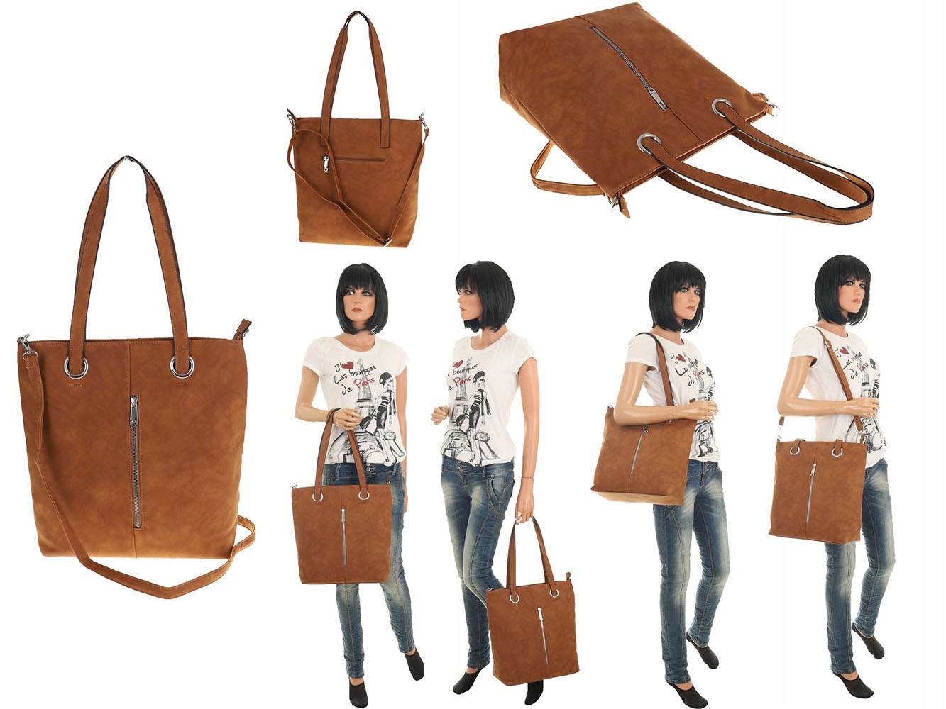 Torebka Damska torba listonoszka worek 1407 Płeć kobieta